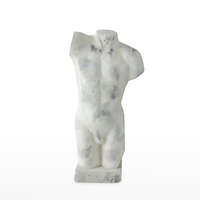 Busto Cerâmica Homem 54cm Creme