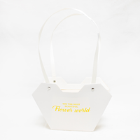 Mala Papel  Flower World 23x15cm - Branco