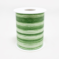 Fita Aspidistra 100mm x 30mt Verde/Branco (Un)