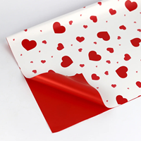 Folhas 57x57cm Br. C/Cora&ccedil;&otilde;es (20Un) B