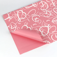 Folhas 57x57cm Rosa C/Cora&ccedil;&otilde;es (20Un) A