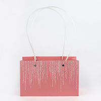 Saco Papel Rosa 22x10x13cm ( Un )