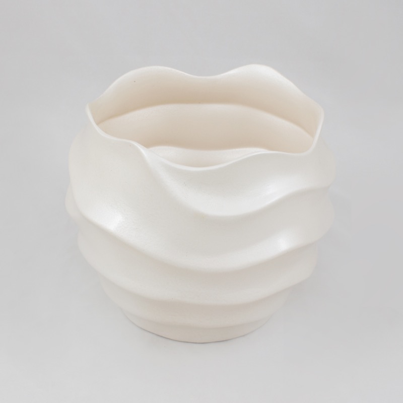 Vaso Cer&acirc;mica Ondulado