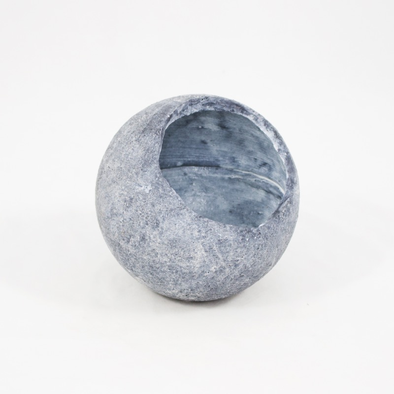 Vaso em cer&acirc;mica esferico