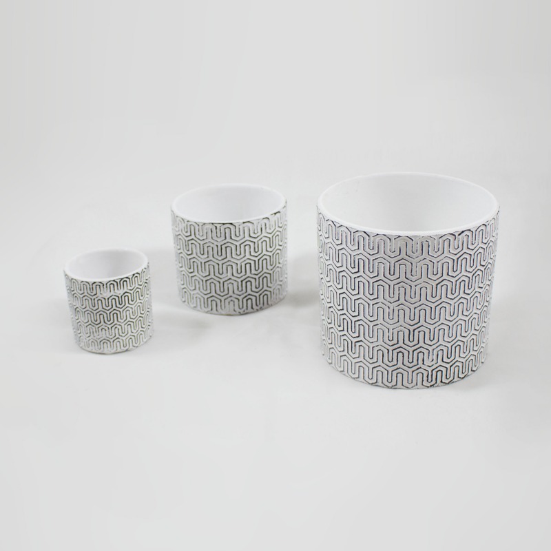 Conjunto - Cilindro Cerâmica 12cm  - A