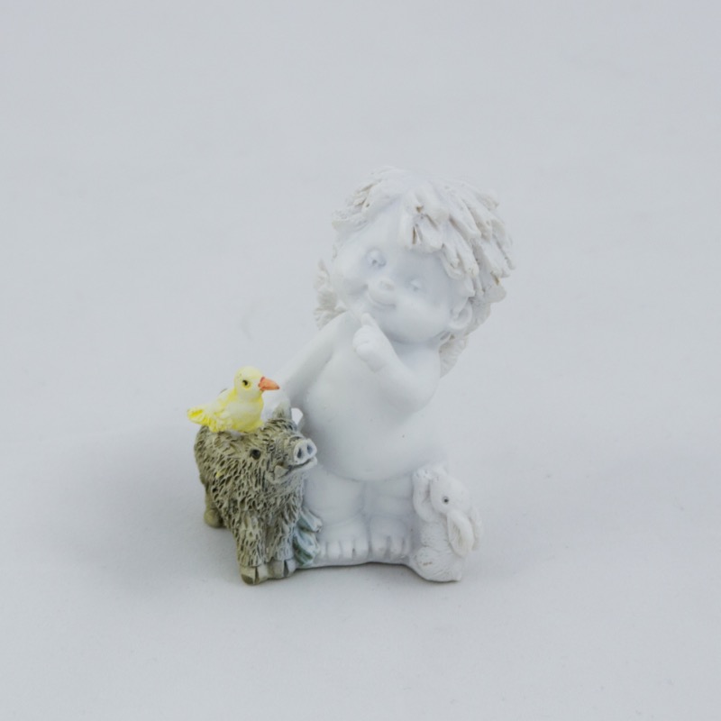 Anjo Igor com animais - Javali