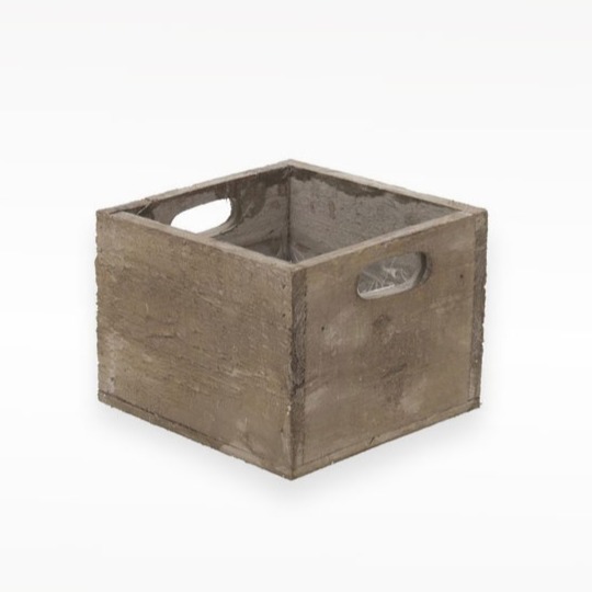 Caixa de Madeira castanha