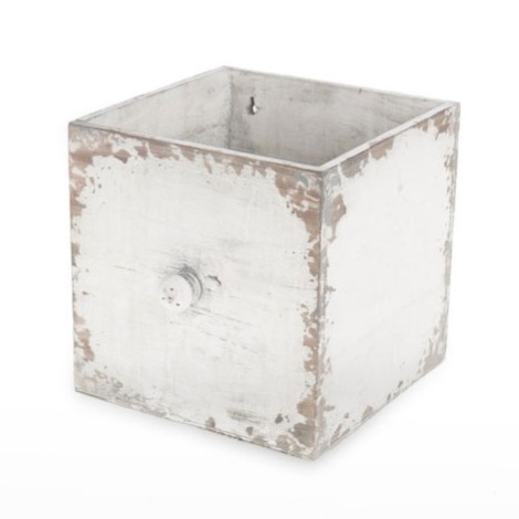 Caixa de Madeira Branco antigo