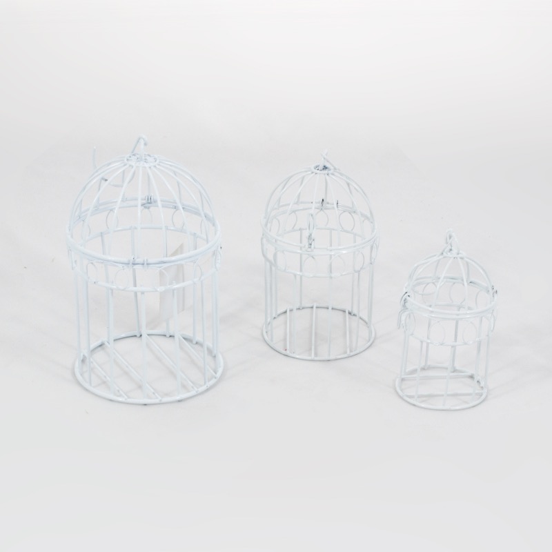 Conjunto de 3 gaiolas metálicas