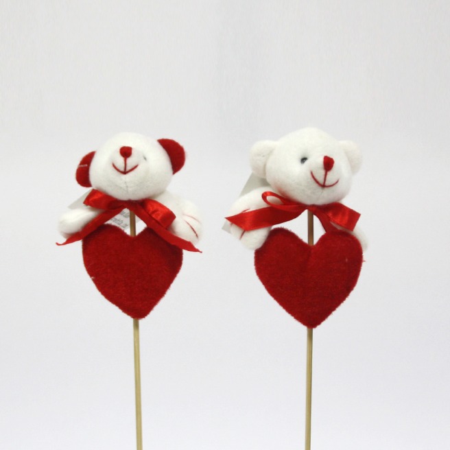 Pick Urso com Coração12cm