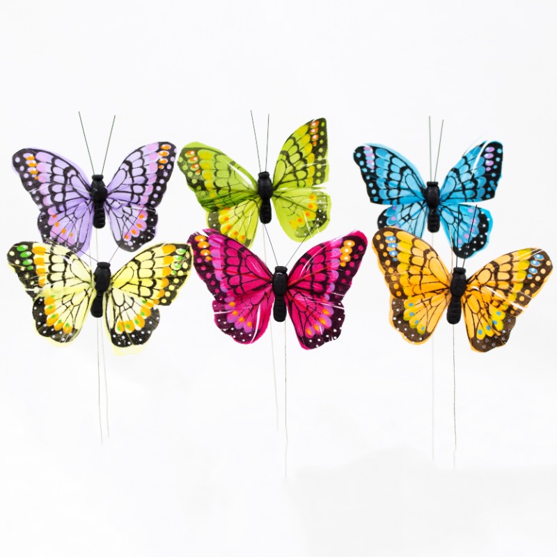 Pick · Borboleta Colorida 8cm