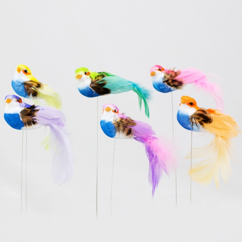 Pick · Pássaro colorido 11cm