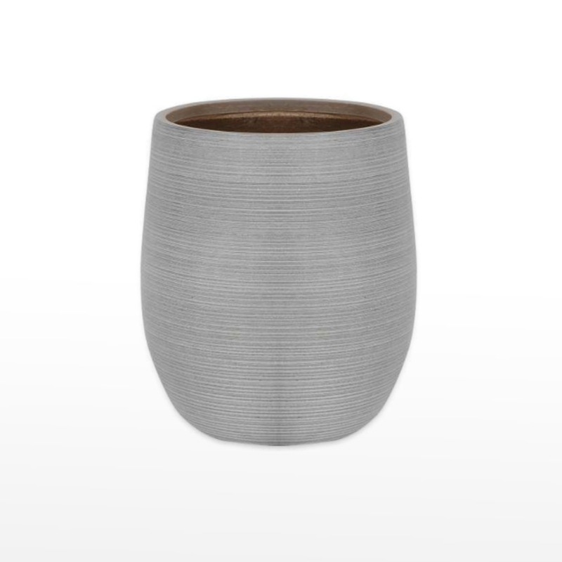 Vaso Cerâmica - Cinzento