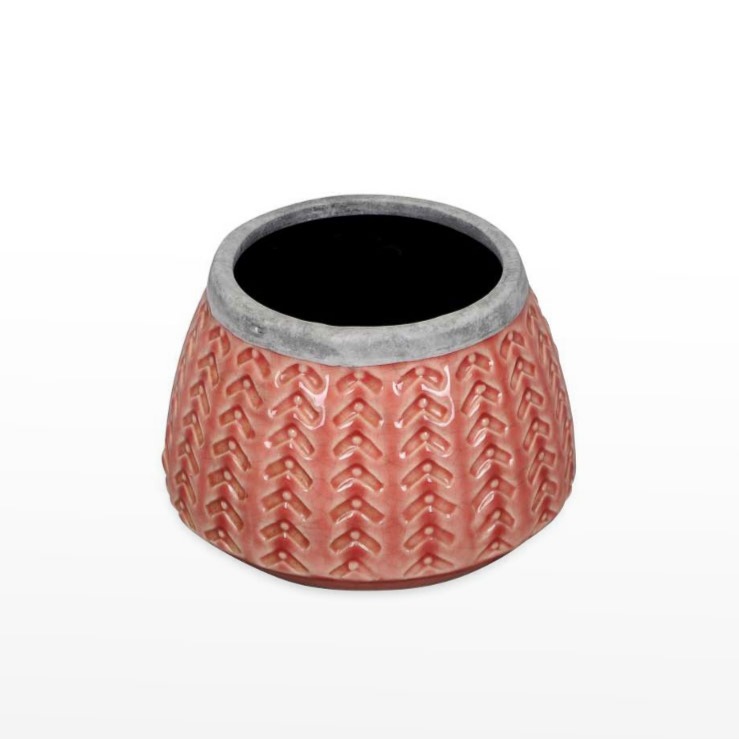 Vaso Cerâmica - Rosa