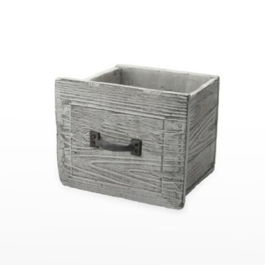 Gaveta em Cimento - Textura de madeira