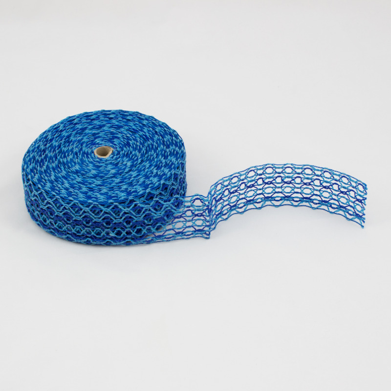 Fita Floral  - Azul Escuro/Azul Claro