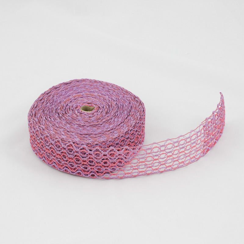 Fita Floral  - Rosa/Lilás