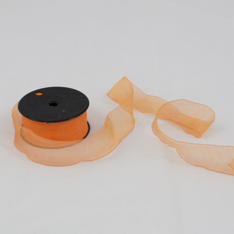 Fita Organza 40mm  - Laranja