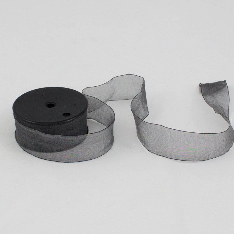 Fita Organza 40mm  - Preto
