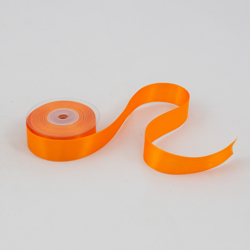 Fita de cetim 25mm  - Laranja