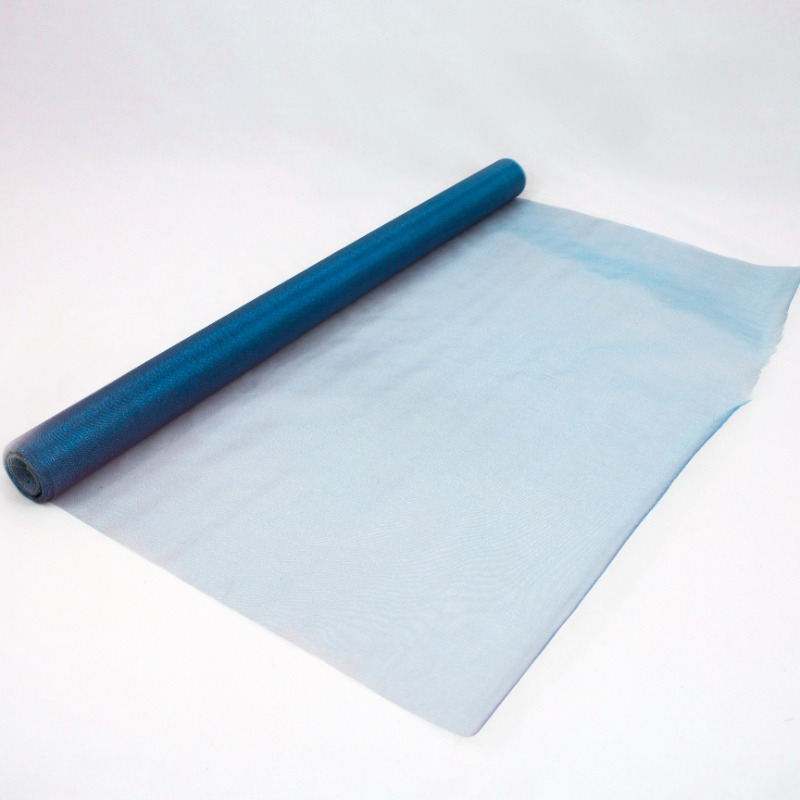 Rolo Organza  - Azul Petroleo