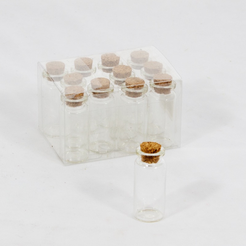 Conjunto de Frascos de Ensaio (x12)  - 5cm