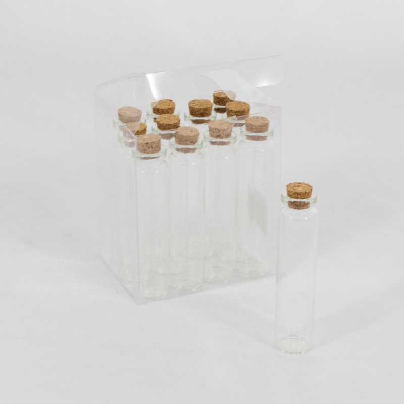 Conjunto de Frascos de Ensaio (x12)  - 9cm