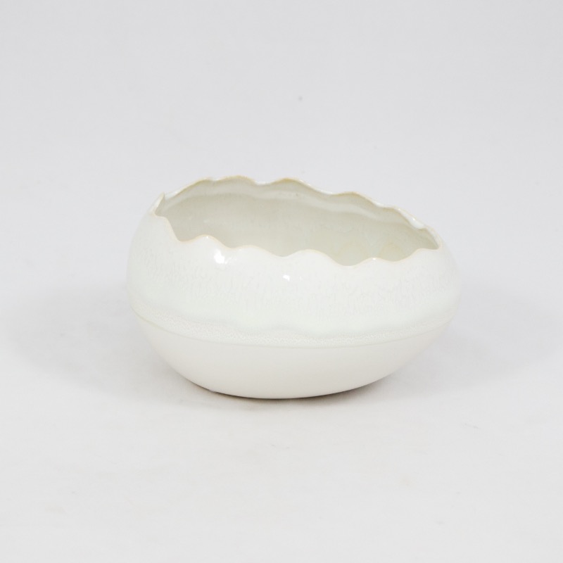 Ovo em cer&acirc;mica  - Branco