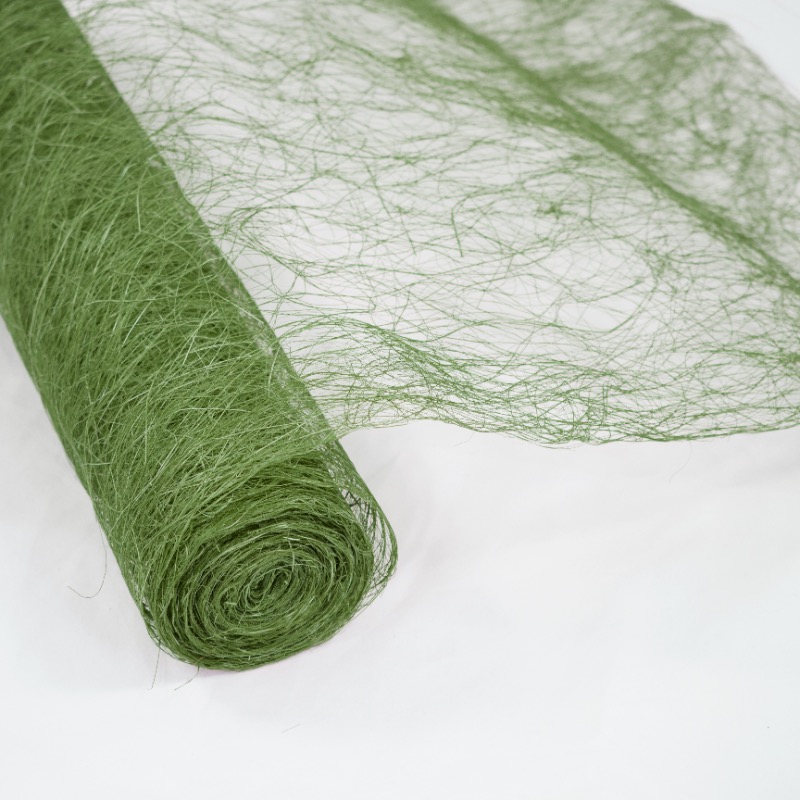 Abaca em rolo laminada  - Verde Musgo