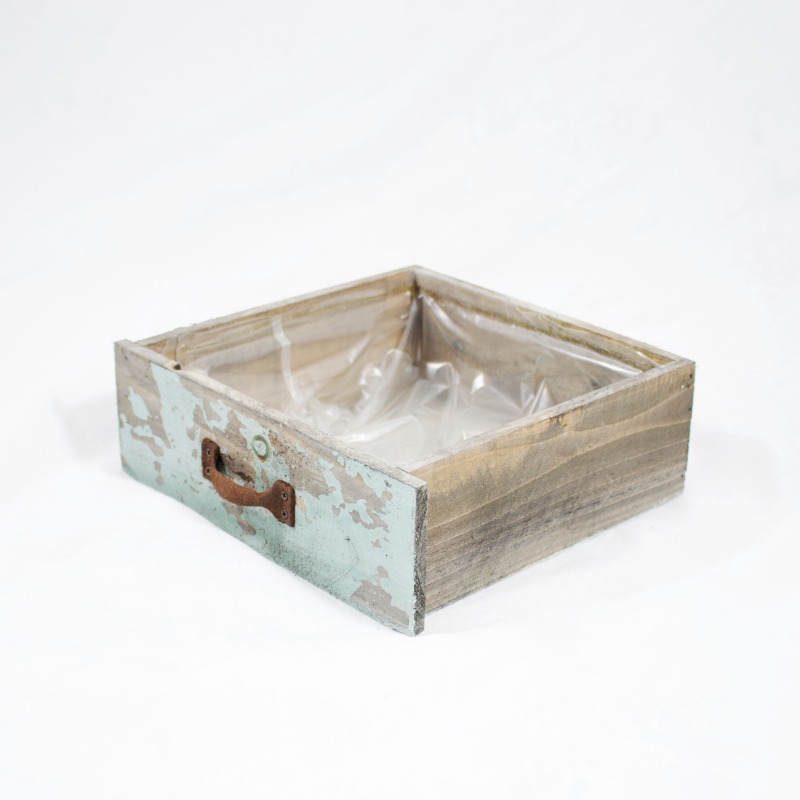 Gaveta Madeira Antique  - Azul turquesa