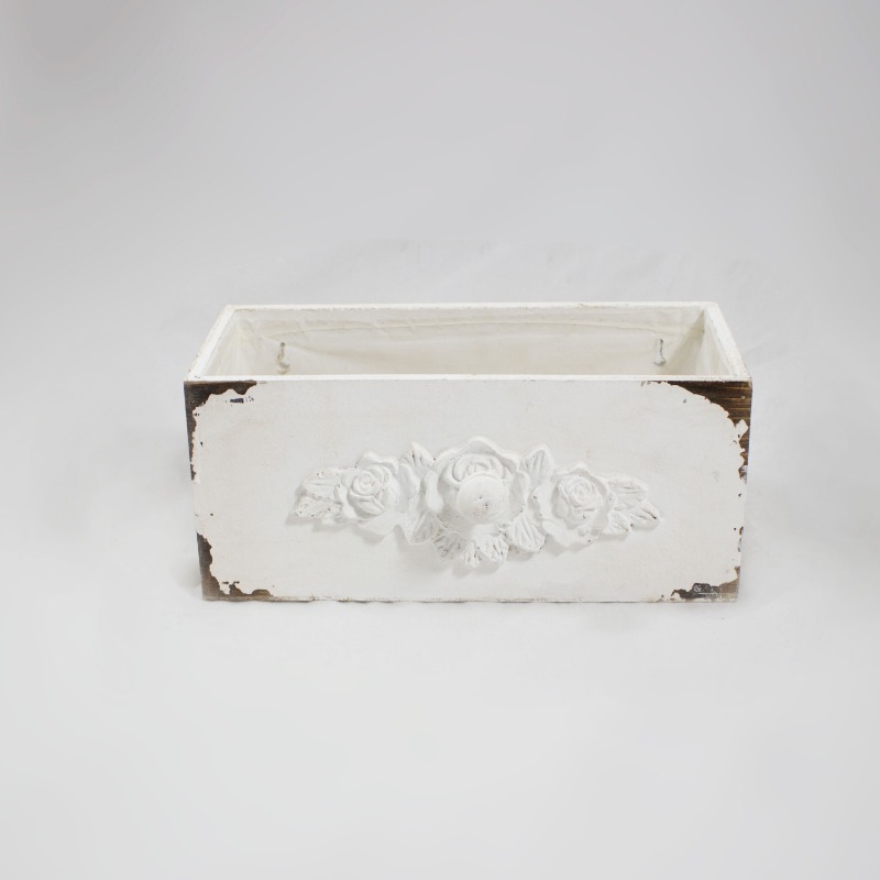 Gaveta de Madeira Branca  - 30 cm