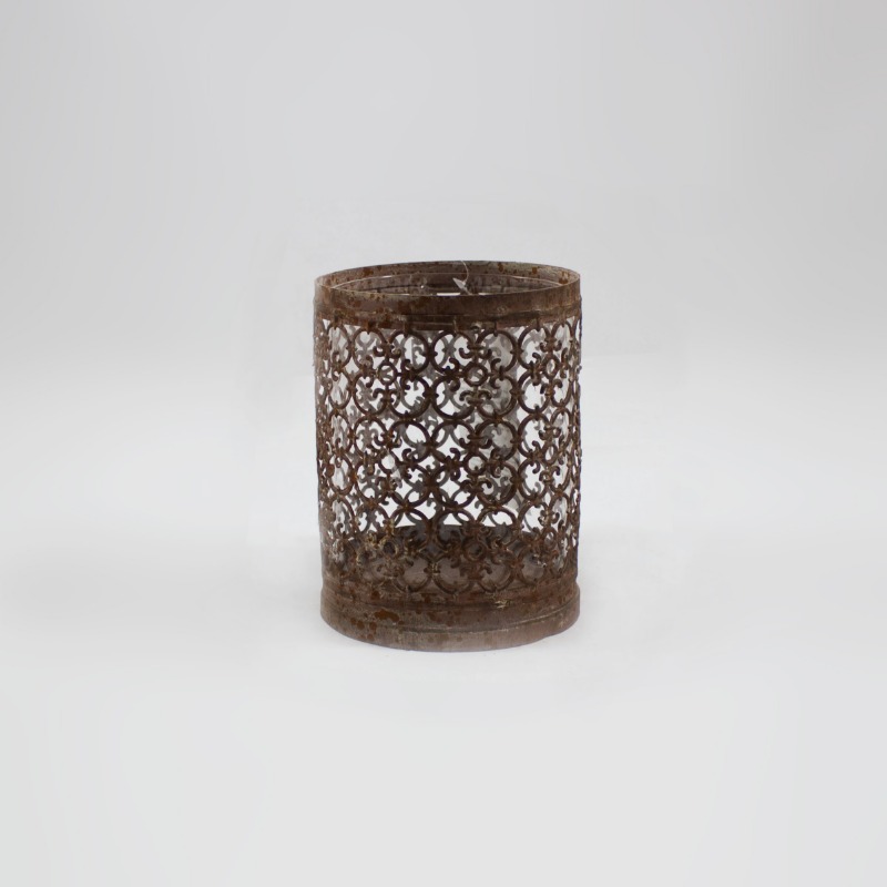 Lanterna em Metal envelhecido - ferrugem  - B