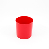 Vaso quadrado em acrilico 150x150mm - Vermelho