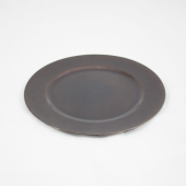 Prato marcador redondo - Castanho Perolado