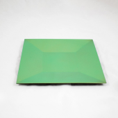 Prato marcador quadrado - Verde Perolado