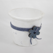 Vaso Cerâmica com Jute - Flor