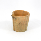 Vaso de terracotta decorado com Agrafo