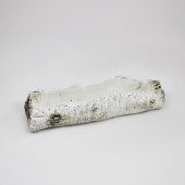 Base Cerâmica em forma de tronco - branco