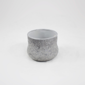 Vaso Cerâmica Oxi Prata