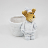 Vaso Cerâmica com Rena