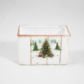 Vaso Cerâmica Natal 17 x 10 cm