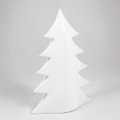 Pinheiro de Cerâmica Branco Vidrado