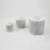 Conjunto - Cilindro Cerâmica 12cm  - A