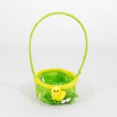 Cesto decorado com motivos de Pascoa