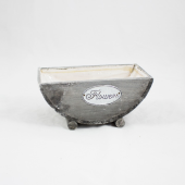 Vaso de Madeira com pés