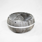 Vaso em Madeira castanha - Redondo