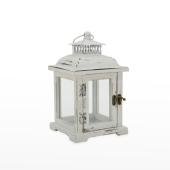 Lanterna Metal - Branco Antigo
