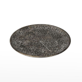 Prato Deco Zinco - Ouro Antigo