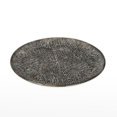 Prato Deco Zinco - Ouro Antigo