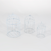 Conjunto de 3 gaiolas metálicas